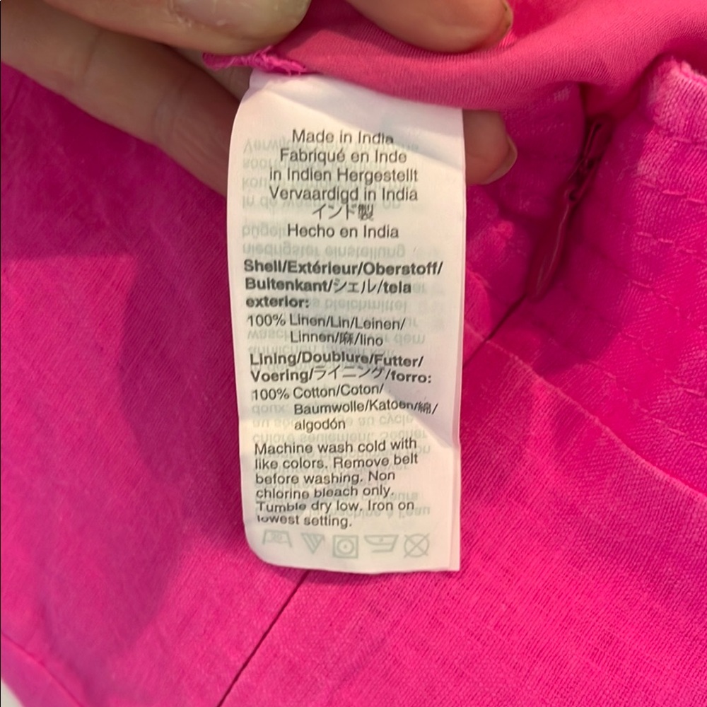 J.Crew Elegant Linen Pink Sleeveless Jumpsuit - Picture 8 of 8